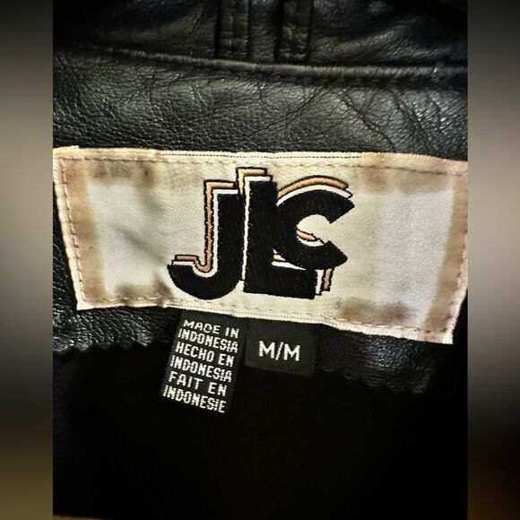 CLASSIC JLC Black leather jacket medium - Picture 6 of 7